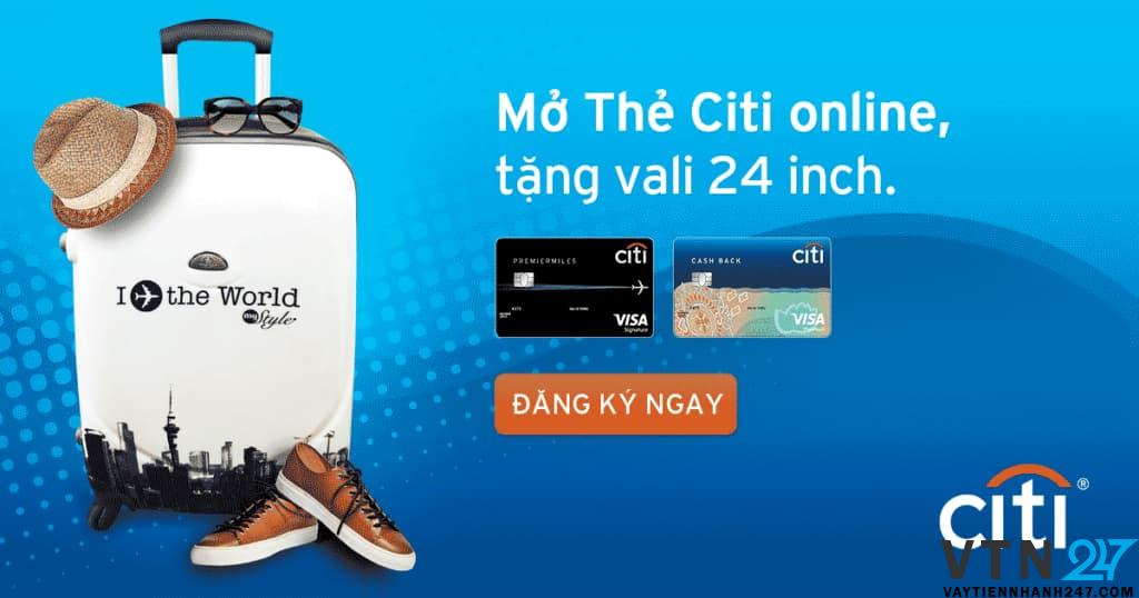Mở thẻ Citi Online